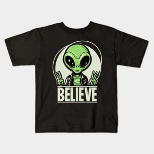 I still want to Believe, UFO Alien disclosure Kids T-Shirt